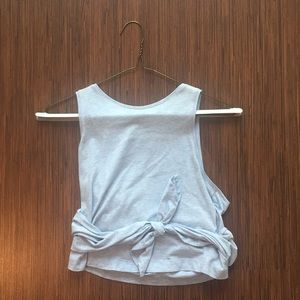 Tie-front tank top